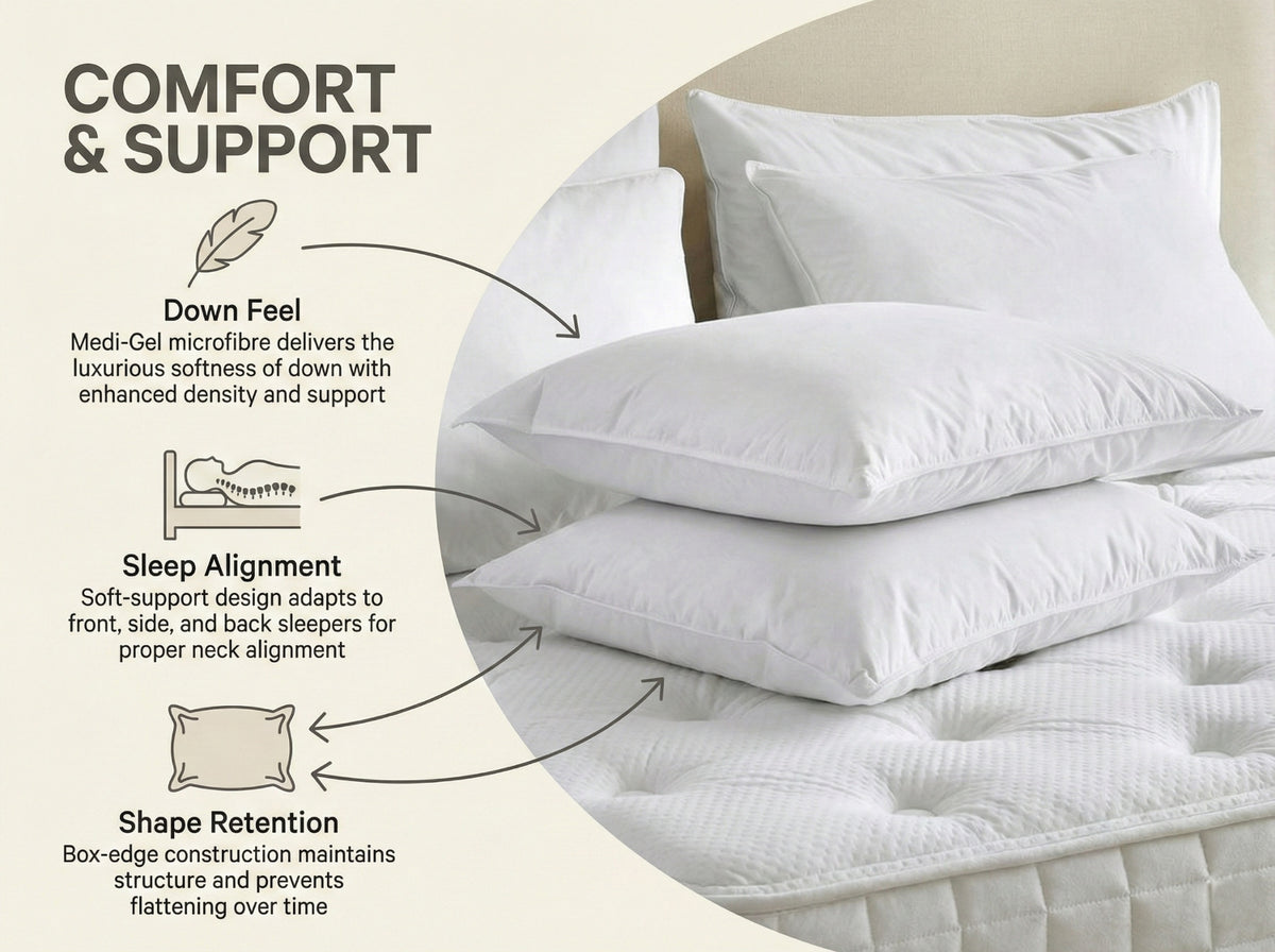 Sleep Serenity Series Dual Pack Pillow