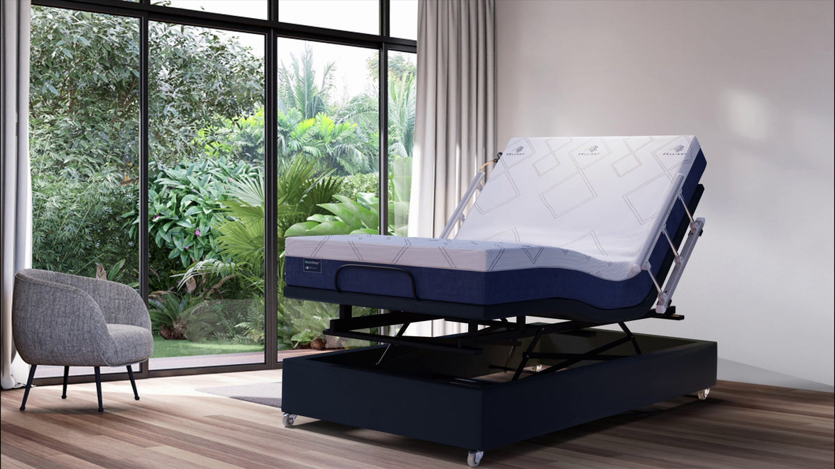 Medical NanoSleep High-Low Adjustable Bed with Safety Rails
