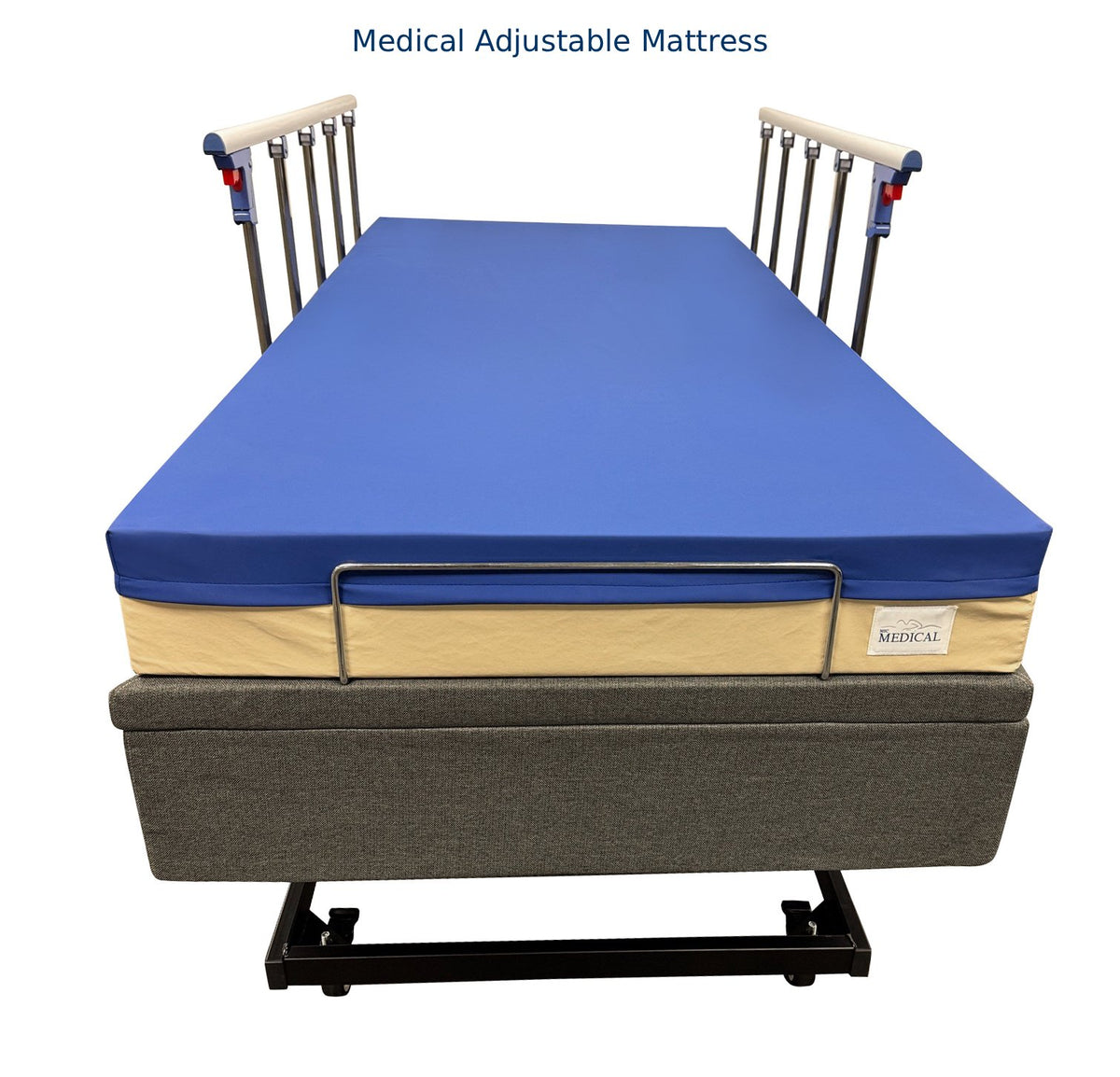 Medical NanoSleep High-Low Adjustable Bed with Safety Rails